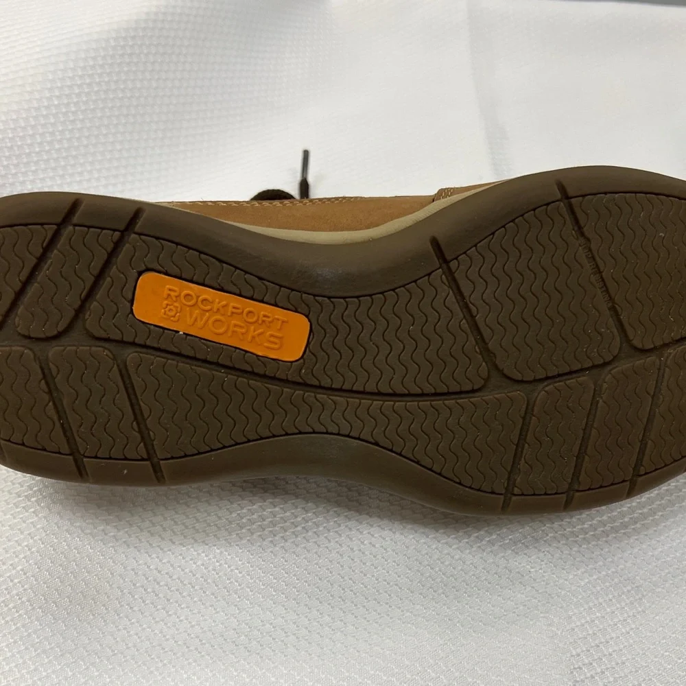 Rockport Works Tan Boat Shoes 8W